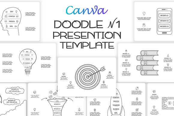 Doodle Presentation Canva Template 1 preview 8