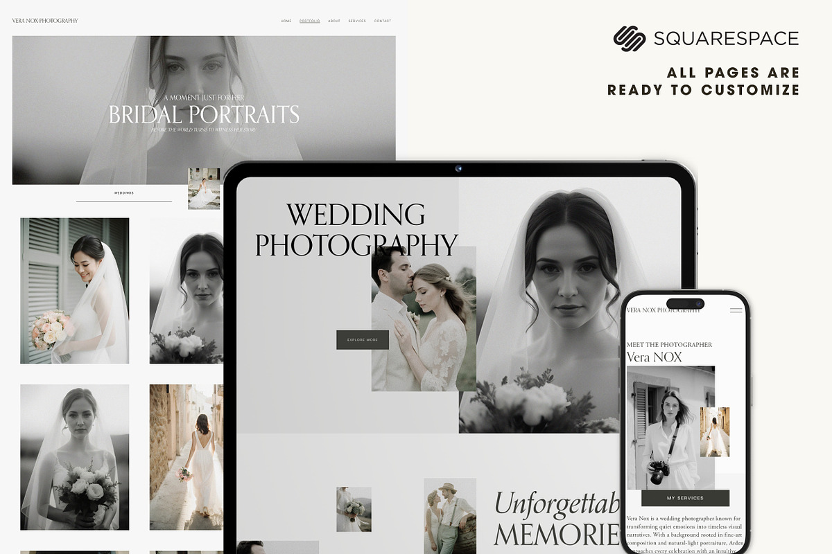 Squarespace Photographer Website, a Squarespace Template by Mockup Art Atelier (Photo 11 of 14)