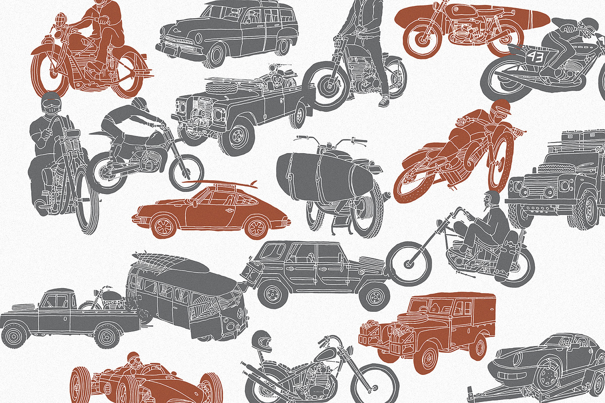 Beau Machines Illustration, a Transportation Illustration by Megflags (Photo 2 of 9)