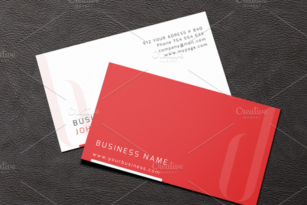 Clean Business Card, a Business Card Template by felicidads (Photo 2 of 2)