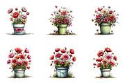 Spring Flower Bucket Sublimation Cli, an Illustration by CreationArt (Thumbnail 6 of 7)