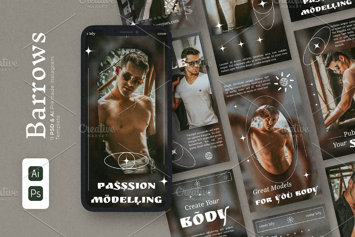Instagram Template, a Templates & Theme by fashionaddict (Photo 1 of 9)