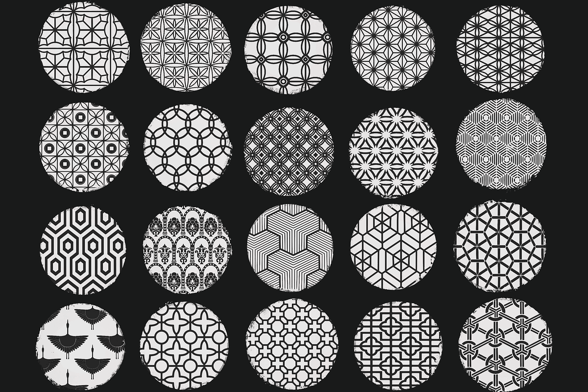 Traditional Asian pattern brushes, a Brush Add-On by TheWhiteCatLab (Photo 2 of 10)