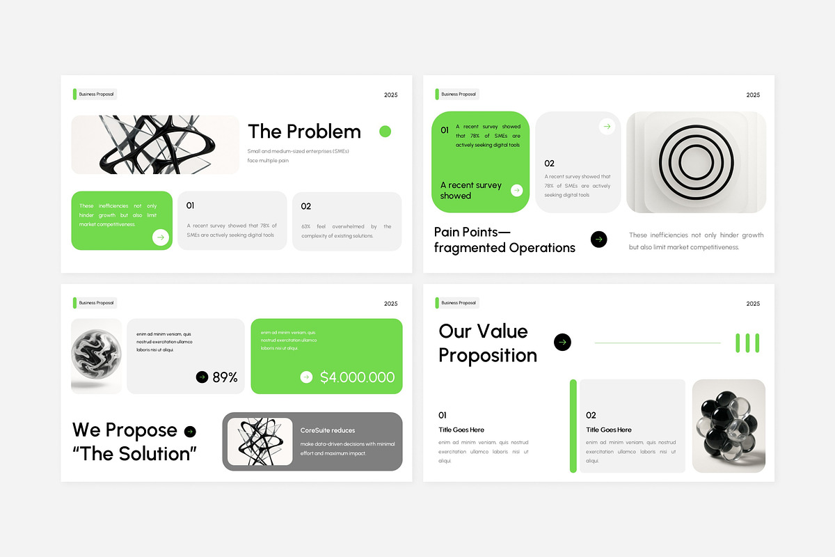 Minimalist Business Proposal Deck, a Presentation Template by Eklip Studio (Photo 2 of 6)