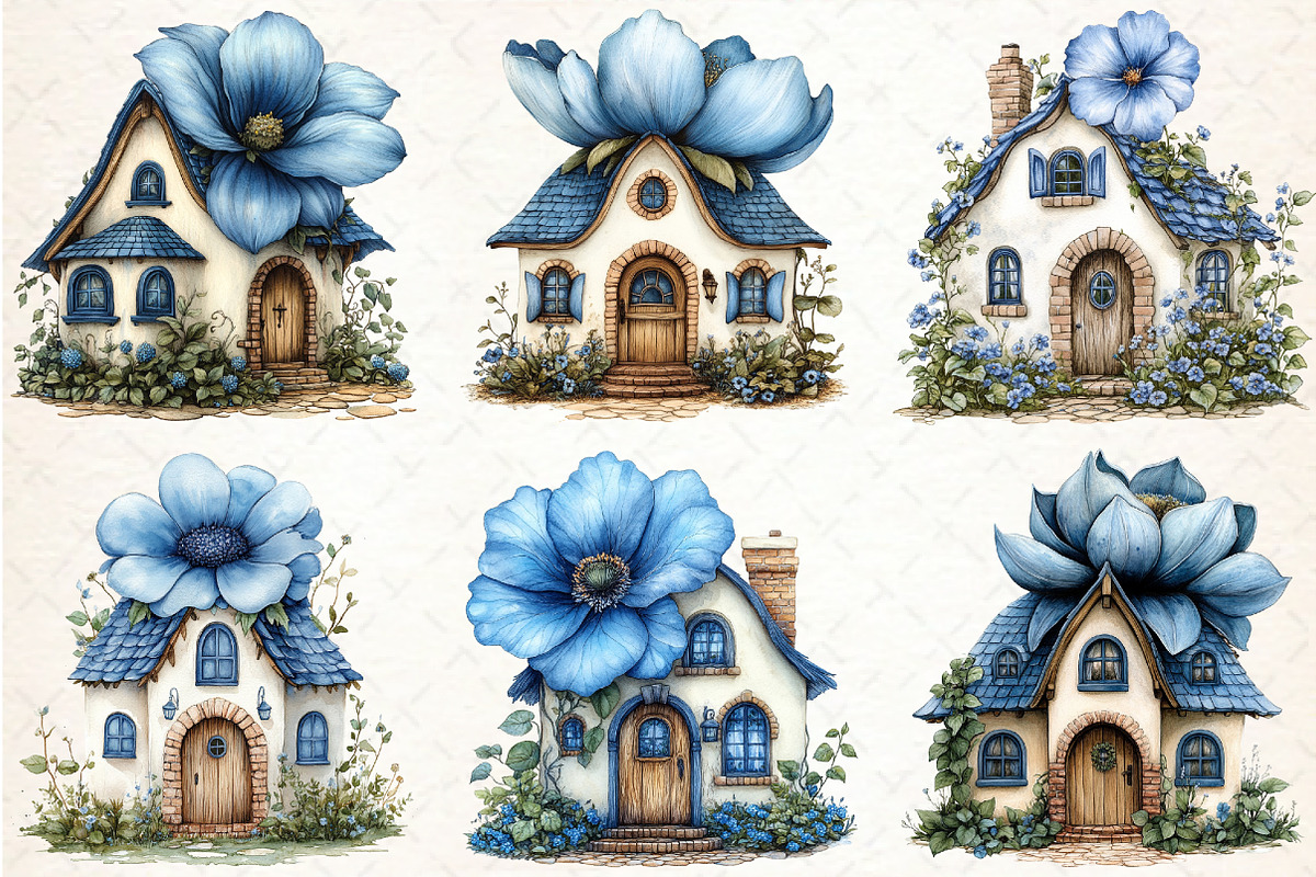 Whimsical Fairytale Cottage House, an Illustration by Libby Wishes (Photo 3 of 11)