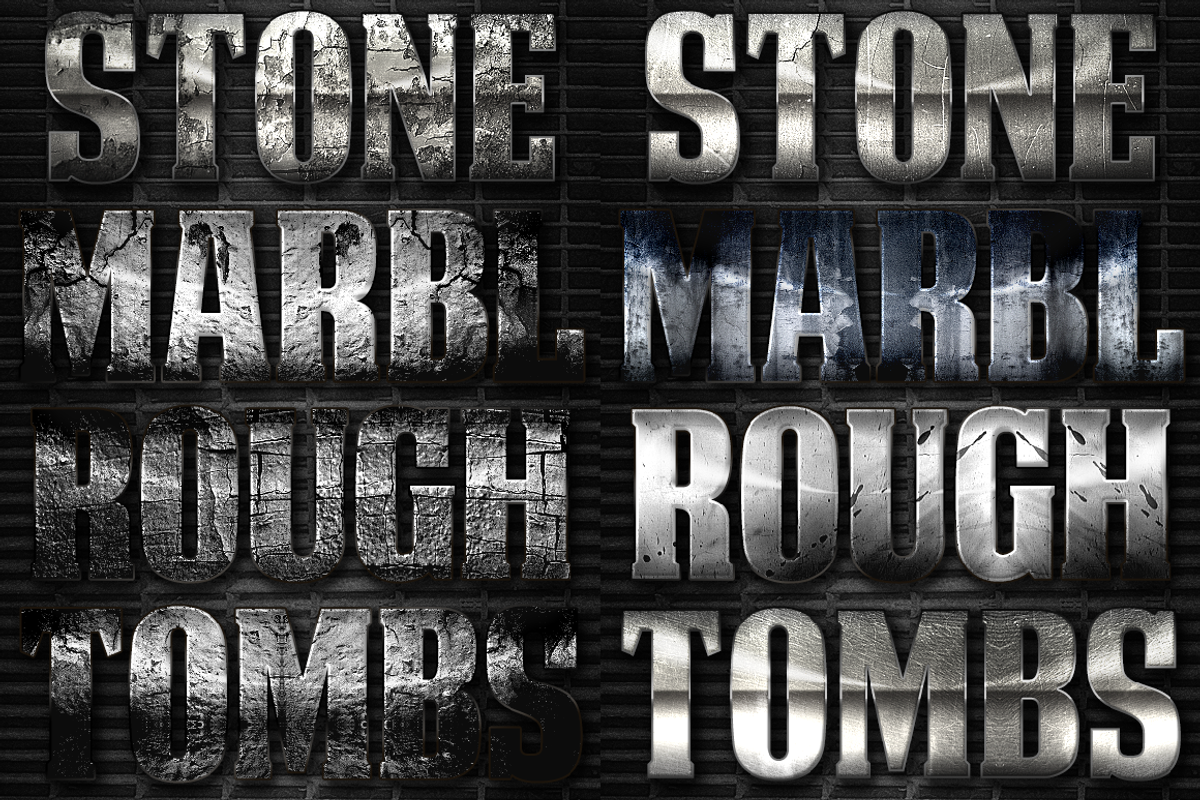 32 Extreme Stone Layer Styles 3, a Layer Style Add-On by DesignFathoms (Photo 2 of 2)