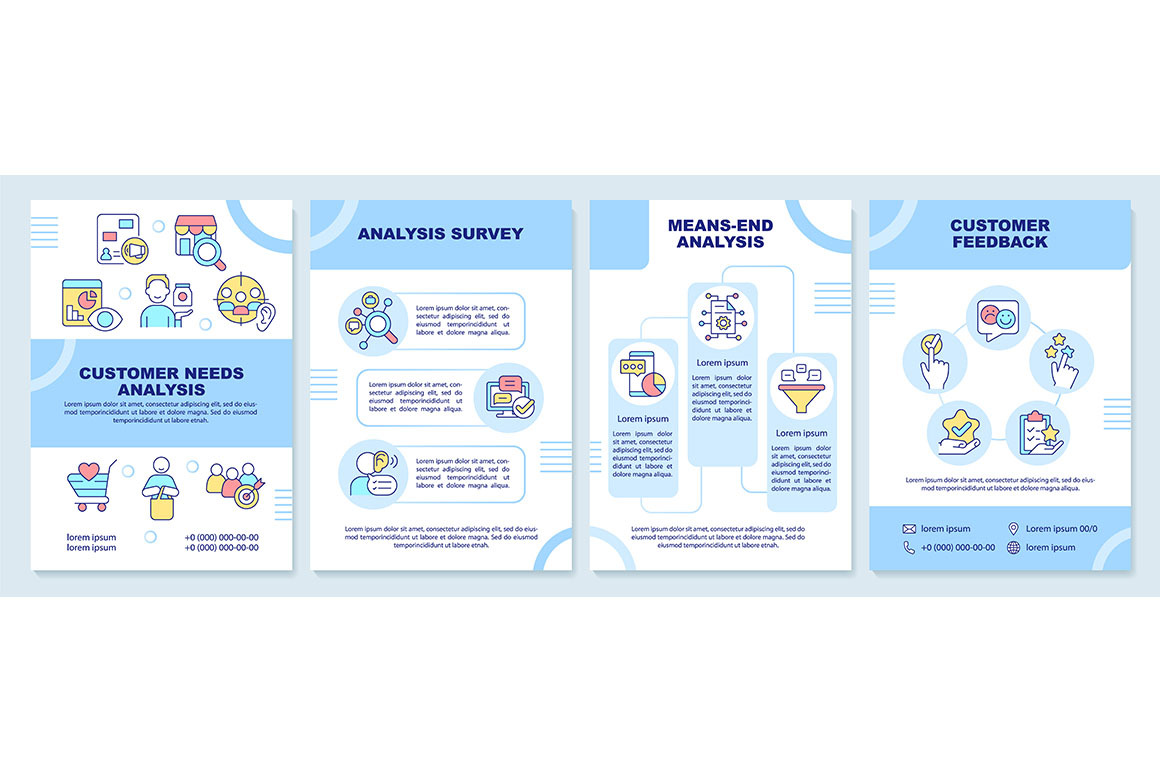 Customer needs analysis brochure, a Brochure Template by IMG Visuals