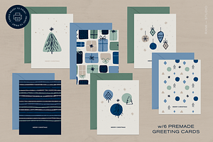 Snowy Christmas Patterns And Clipart