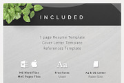 ONE Page Resume Template Kit, a Resume Template by DemeDesign (Thumbnail 5 of 5)