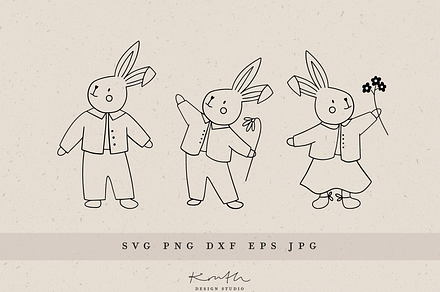 BUNNY SPRING BUNDLE / svg png