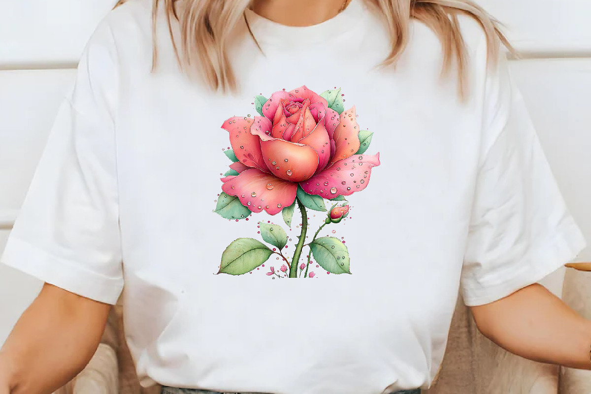 Whimsical rose Clipart, an Illustration by Designworld (Photo 6 of 8)