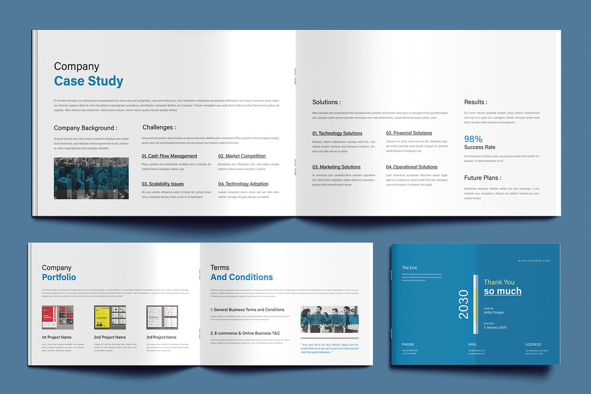 Company Profile Template Layout, a Brochure Template by MightyDesign (Photo 5 of 8)