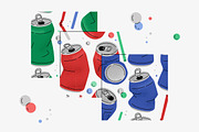 Crumpled Soda Cans And Straws, a Graphic by svetlana.belaia (Thumbnail 4 of 8)