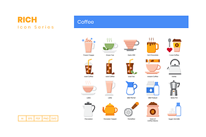 80 Coffee Icons Rich