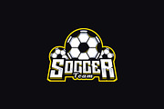 Soccer Team Mascot Logo Template, a Branding & Logo Template by HasnainGFX (Thumbnail 3 of 3)