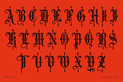 Ornate Vintage Gothic Display Font, a Blackletter Font by Century Library (Thumbnail 3 of 5)