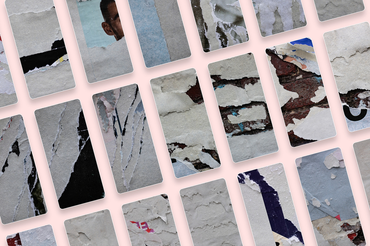 Walls of Berlin Torn Paper Textures, a Texture Graphic by Nomad Visuals (Photo 7 of 10)
