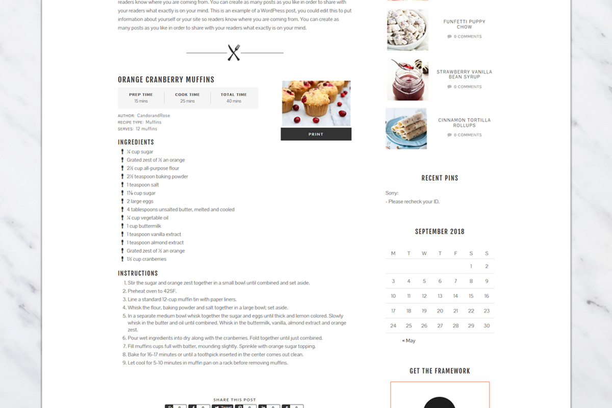 Chefette Pro // Genesis Theme, a WordPress Template by WP Chic (Photo 3 of 3)