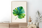 Watercolor Tropical Leaves Clipart, a Seasonal Illustration by RobertsArt (Thumbnail 7 of 7)
