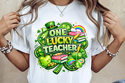 Lucky Teacher St Patrick’s Day PNG,, a Graphic by Vector Portal (Thumbnail 3 of 7)