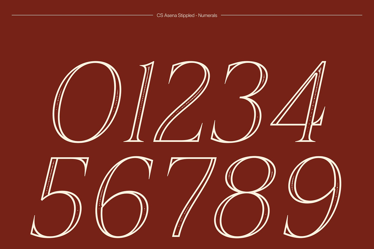 CS Asena Stippled, a Serif Font by Craft Supply Co. (Photo 6 of 8)