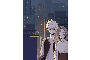 Anime Couple In The Street