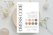 Wedding dresscode attire card, a Card Template by EvaTemplates (Thumbnail 6 of 7)