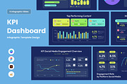 Social Media Report Infographics, a Work Illustration by twinstd (Thumbnail 1 of 5)