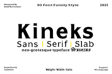 Kineks | Neo-Grotesque Typeface