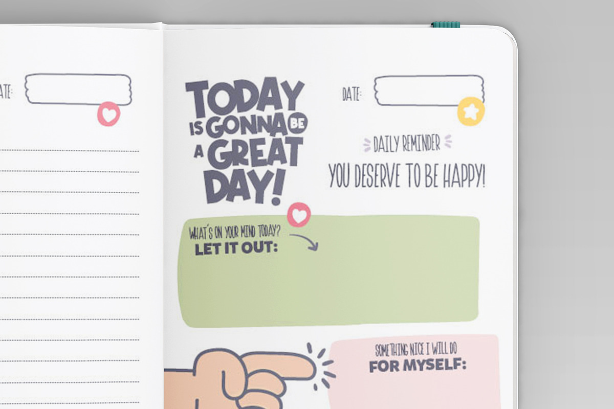 Cool Notepad for Daily Feelings, a Stationery Template by DeLaGranSiete (Photo 7 of 8)