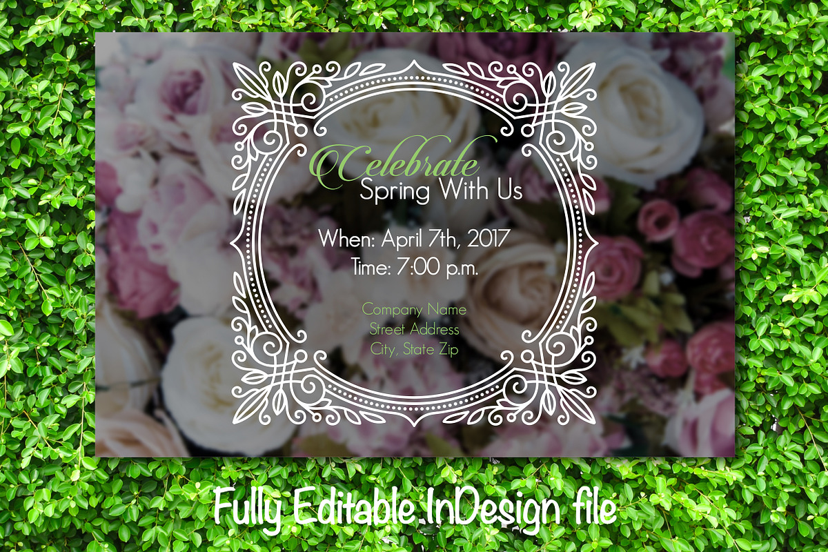 Celebrate Spring Party Invite, an Invitation Template by BF Studios