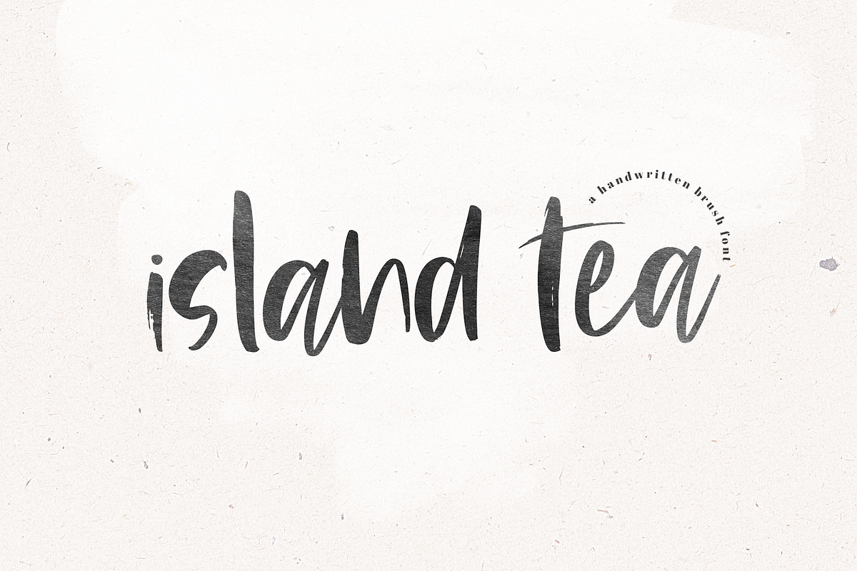 Island Tea - Handwritten Brush Font