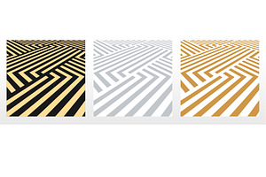 Set of abstract geometric patterns., a Pattern Graphic by RODINA