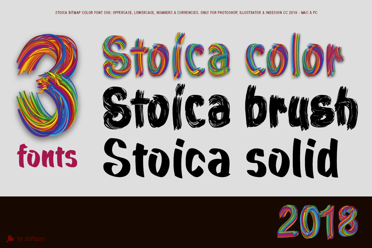 Stoica - Bitmat SVG Color Font preview 2