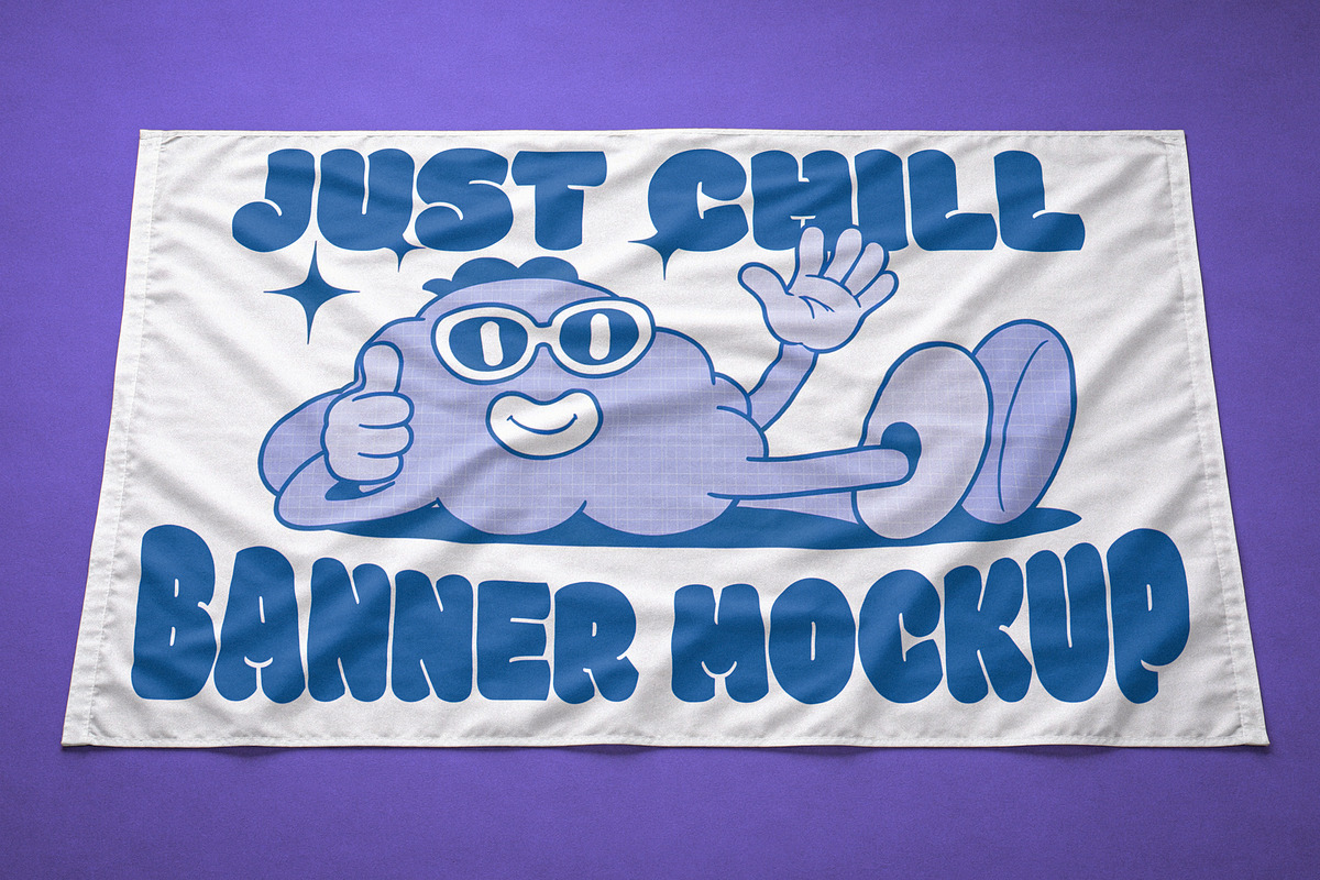 Horizontal Fabric Banner Mockup, an Advertising Mockup by Designer Dude (Photo 1 of 2)