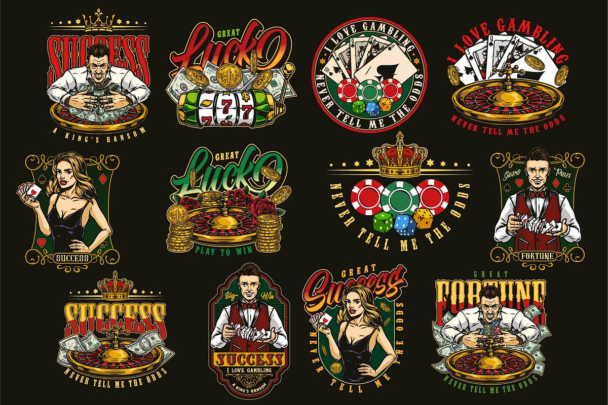 Gambling t-shirt designs, a Branding & Logo Template by DGIM studio (Photo 3 of 9)