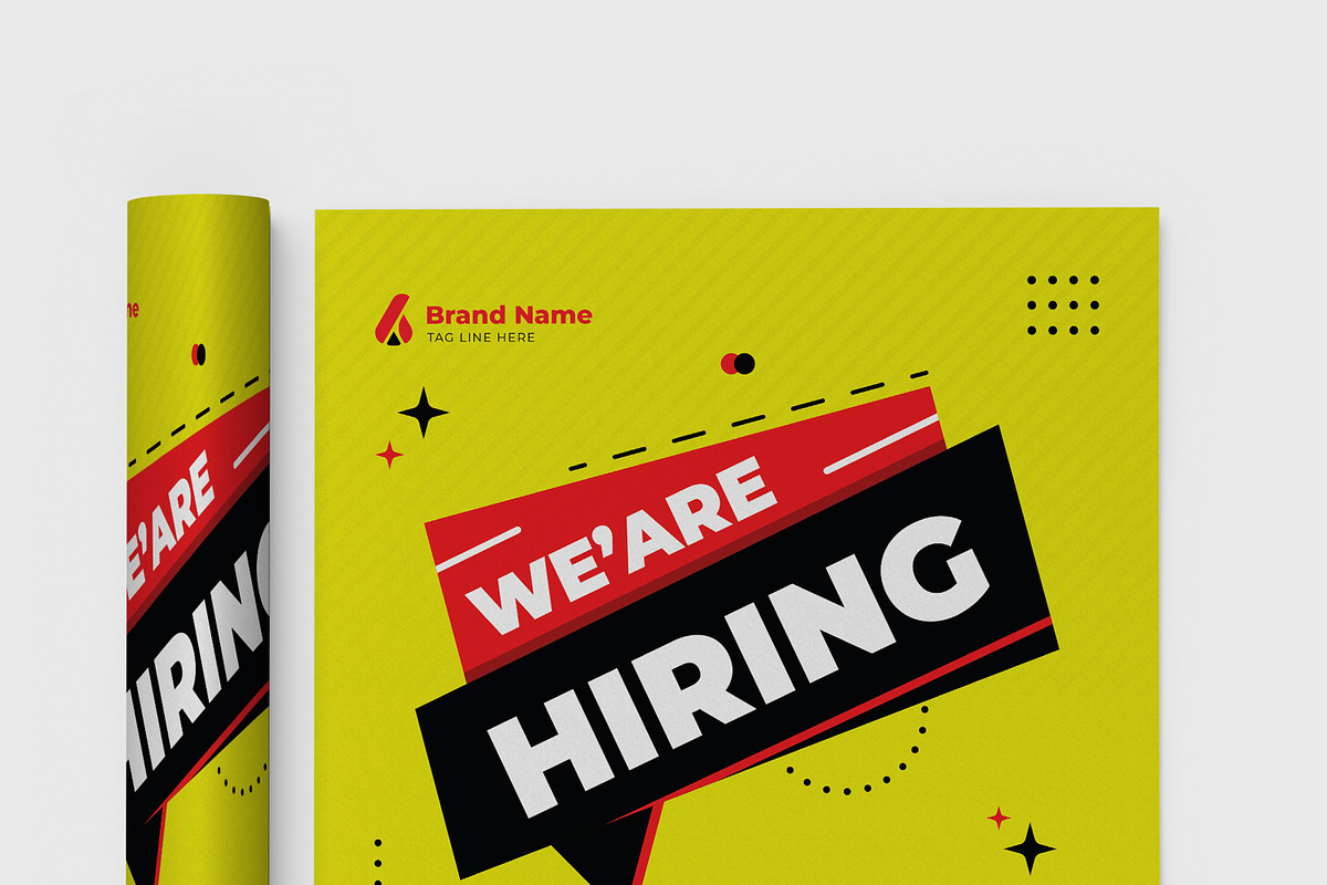 We Are Hiring Flyer Template, a Flyer Template by MightyDesign (Photo 2 of 8)