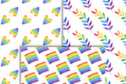 Watercolor Rainbow Clipart & Pattern, an Illustration by ArtIrisArt (Thumbnail 7 of 22)