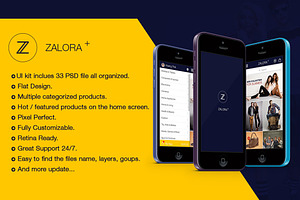 Zalora Shopping UI for e-commerce