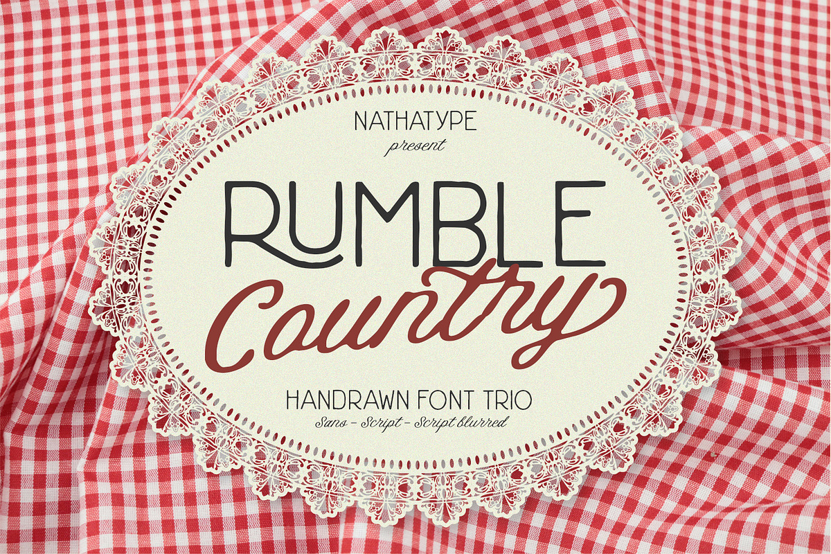 Rumble Country, a Sans Serif Font by Nathatype (Photo 1 of 11)