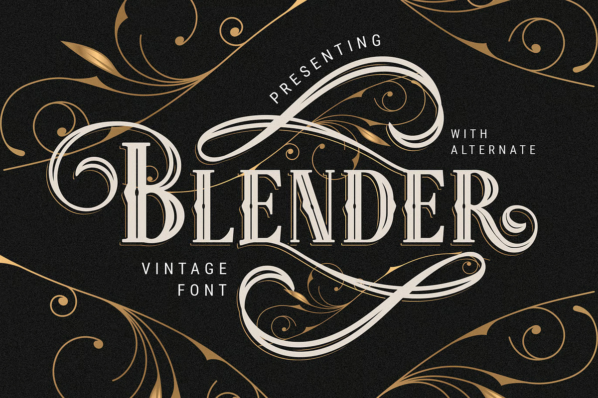 Blender Font, a Script Font by Runsell Studio (Photo 1 of 3)