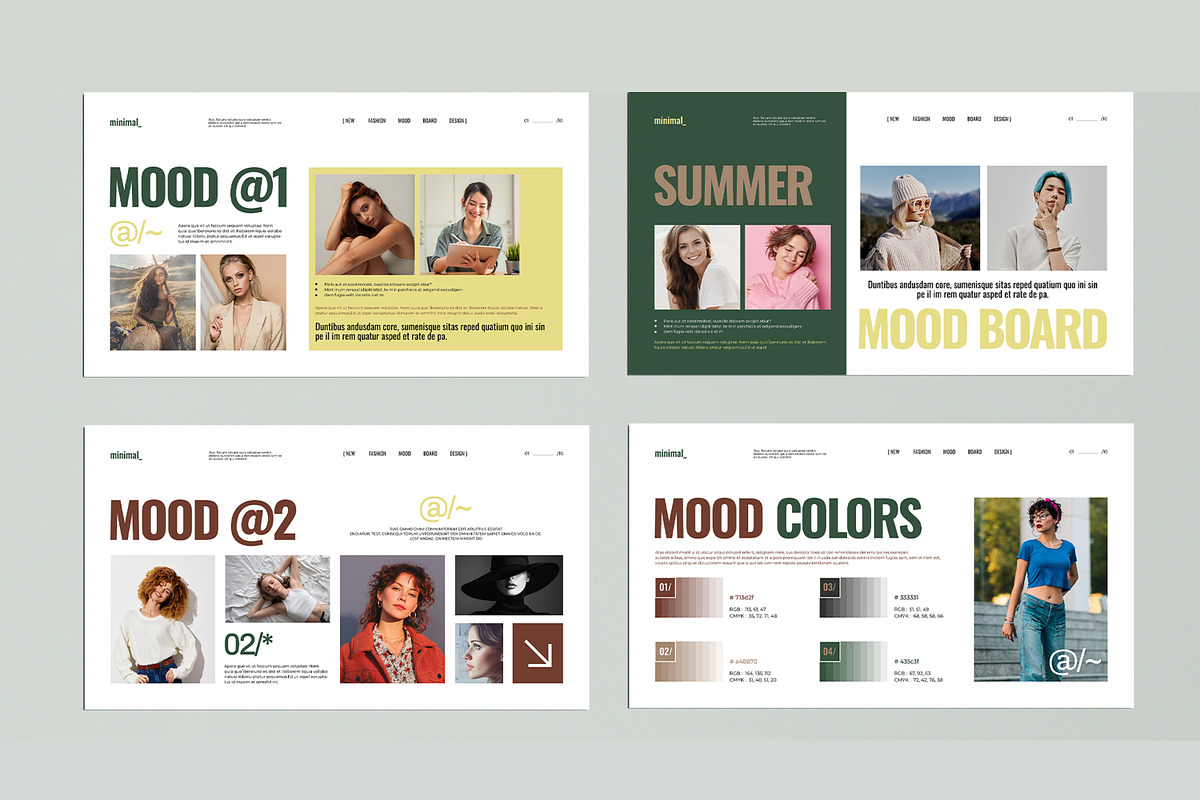 Mood Board Presentation Template, a Presentation Template by MightyDesign (Photo 3 of 7)