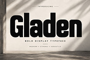 GLADEN — Bold Display Font, a Slab Serif Font by Wow Magic (Thumbnail 1 of 5)