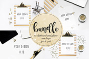 Clipboard and Glitter mockups, a Product Mockup by Ale Estrada (Thumbnail 1 of 6)