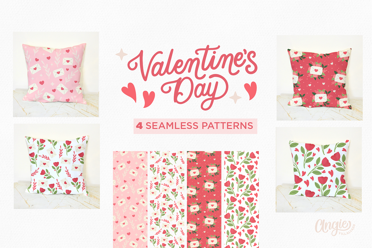 Valentine's Day Vector Collection, an Illustration by Angie Villalvazo (Photo 4 of 4)