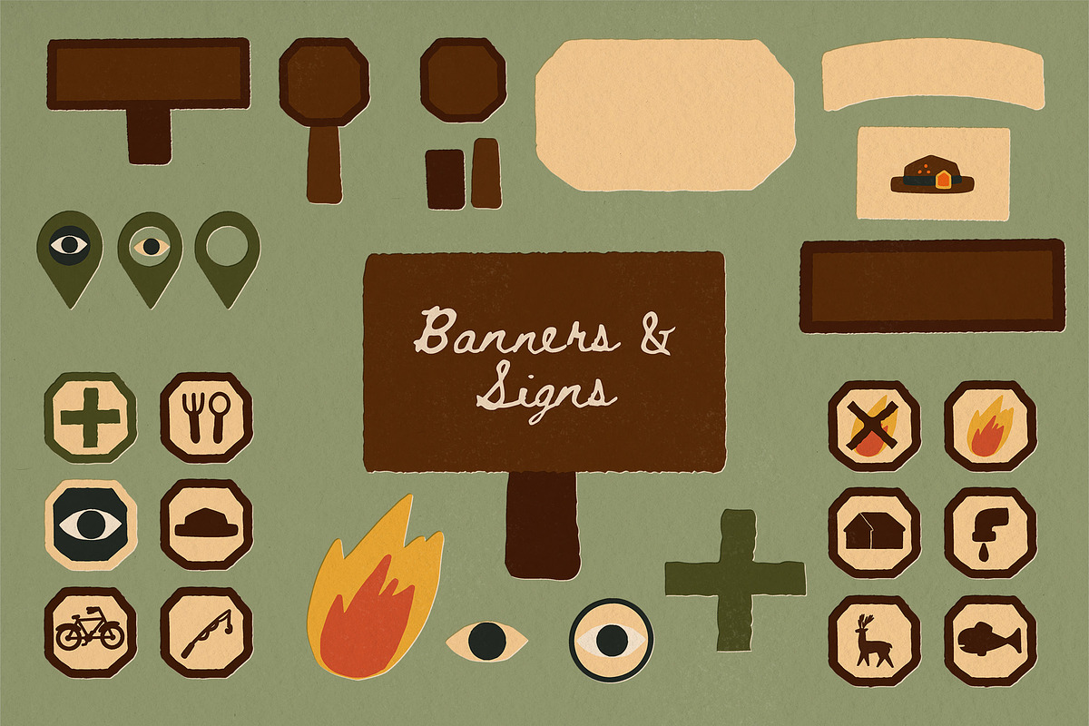 National Park & Camping MAP CREATOR, a Person Illustration by Paper Cherry (Photo 13 of 21)