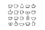 COFFEE CUP - vector line icons, an Outline Icon by marusdesign (Thumbnail 2 of 2)