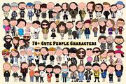 70+ Cute People Characters Set, a Person Illustration by Slavko Kahovsky (Thumbnail 1 of 4)