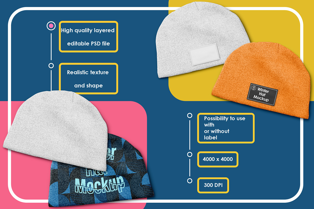 Winter Hat Mockup, a Hat Mockup by AG Mockups (Photo 2 of 3)