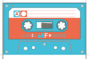 Mix Tape paperfoldable Gift Box, an Illustration by _//_//\/\_//_//\/\ (Thumbnail 2 of 2)